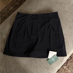 Halara High Waisted 2-in-1 A Line Mini Corduroy Casual Skirt